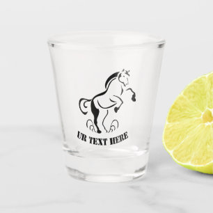 Verre A Shot Cheval au crayon qui monte