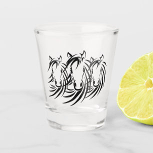 Verre A Shot Cheval noir