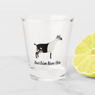 Verre A Shot Chèvre laitière alpine personnalisée