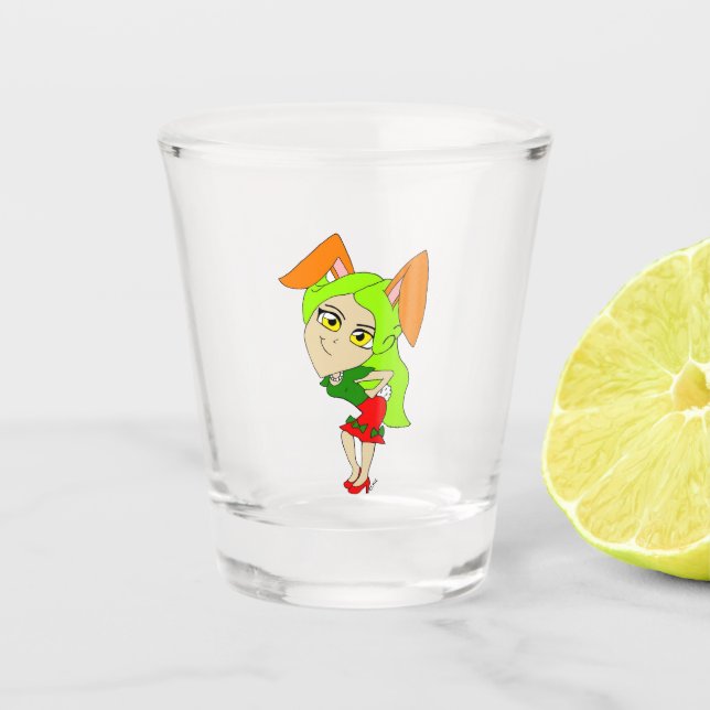 Verre A Shot chibi bunnygirl (Devant)