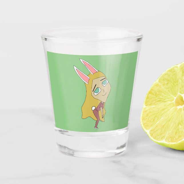 Verre A Shot chibi bunnygirl (Devant)