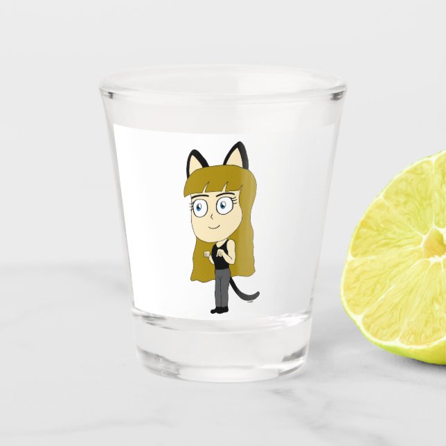 Verre A Shot chibi catgirl (Devant)