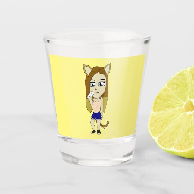 Verre A Shot Chibi Catgirl (Devant)