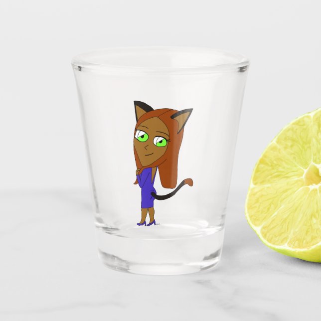 Verre A Shot chibi catgirl (Devant)