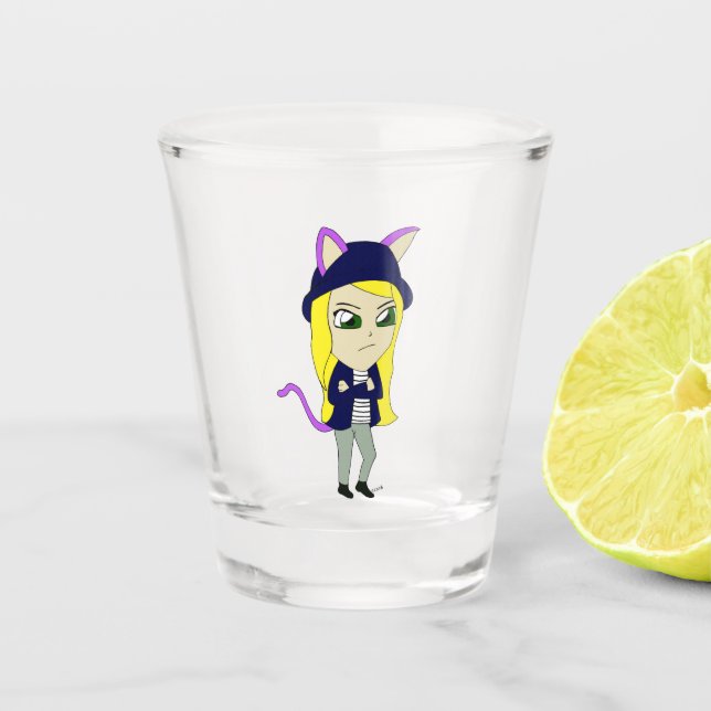 Verre A Shot chibi catgirl (Devant)