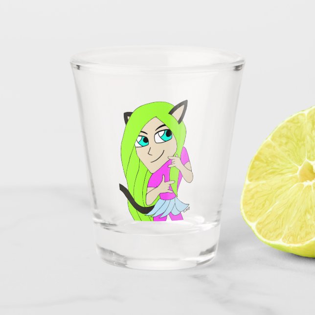 Verre A Shot chibi catgirl (Devant)