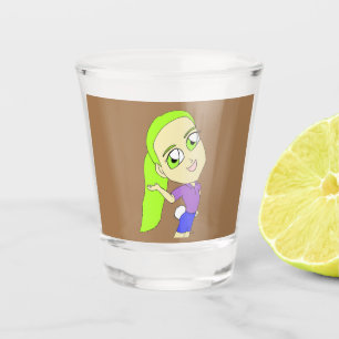 Verre A Shot chibi fille avec une queue de lapin