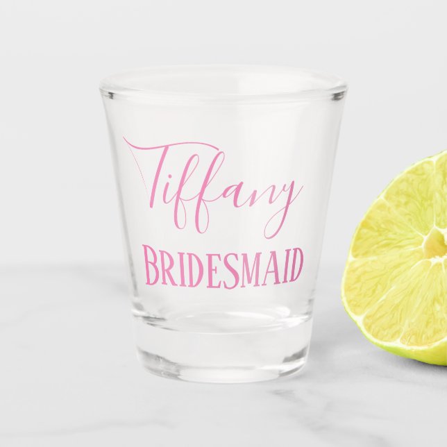 Verre A Shot Chic Bridesmaid Favoriser (Devant)