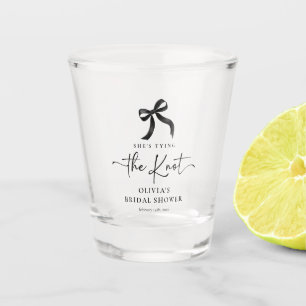 Verre A Shot Chic Elle se marie - Nœud papillon noir Enterremen