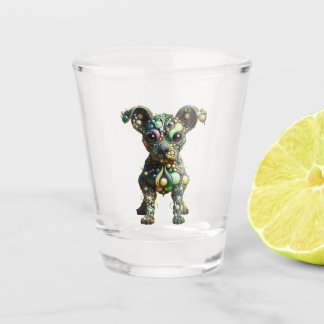 Verre A Shot Chien Alien spatial