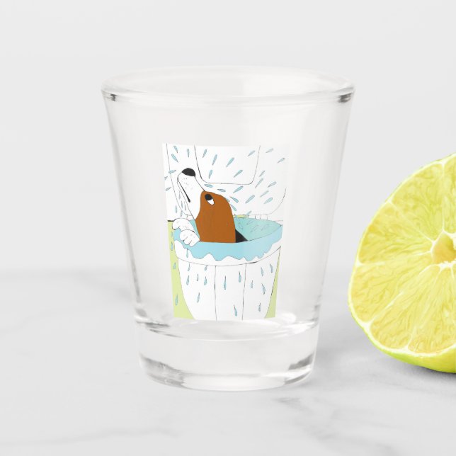 Verre A Shot chien de toilette (Devant)