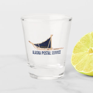 Verre A Shot Chien du service postal de l'Alaska