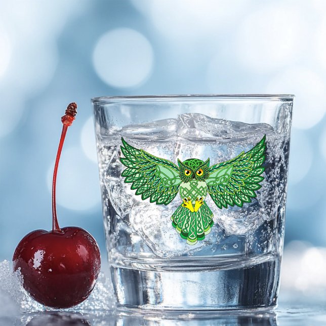 Verre A Shot Chouette de vol Celtic Green (Créateur téléchargé)