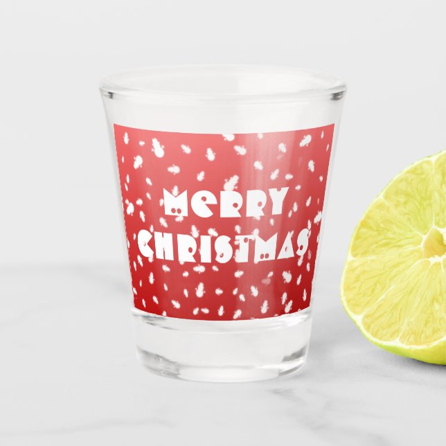 Verre A Shot Christmas Snowman (Devant)