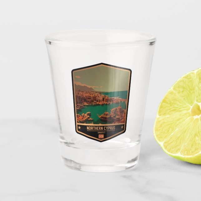 Verre A Shot Chypre-Nord (Devant)