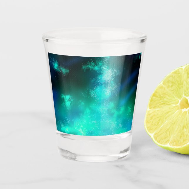 Verre A Shot Ciel nocturne Émeraude  (Devant)