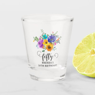 Verre A Shot Cinquante' Floral Bright & Bold 50e Anniversaire