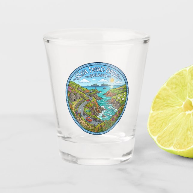Verre A Shot Circuit de Slea Head Irlande (Devant)