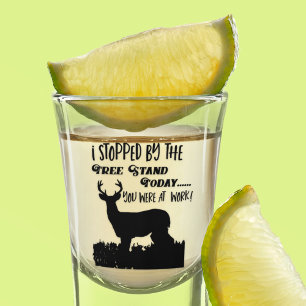 Verre A Shot Citation amusante de la chasse aux cerfs de Whitet