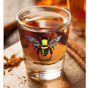 Verre A Shot Citation bourdonnée par insecte mignon drôle