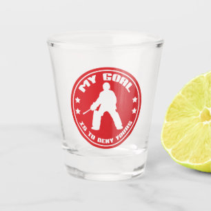 Verre A Shot Citation de gardien de but de hockey sur gazon