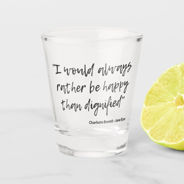 Verre A Shot Citation de Jane Eyre I (Devant)