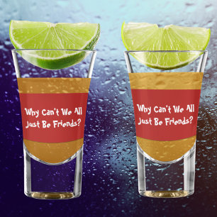 Verre A Shot Citation d'inspiration rouge