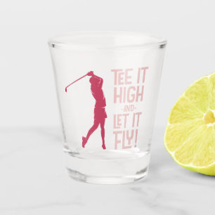 Verre A Shot Citation drôle de tee de golf Sports Mignon Magent