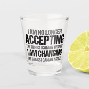 Verre A Shot Citation inspirée de changement d'activiste