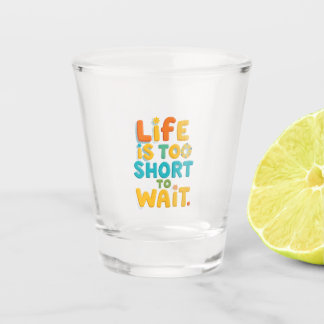 Verre A Shot Citation motivante audacieuse de style ludique