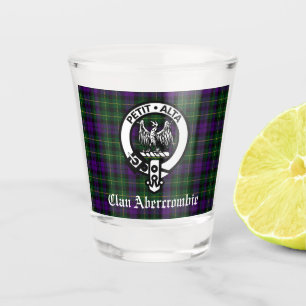 Verre A Shot Clan Abercrombie Crest Badge & Tartan
