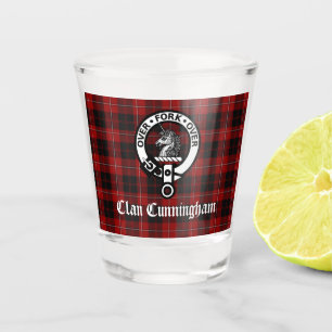 Verre A Shot Clan Cunningham Badge & Tartan