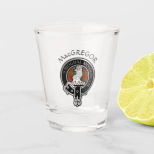 Verre A Shot Clan MacGregor Crest & Tartan Shot Glass
