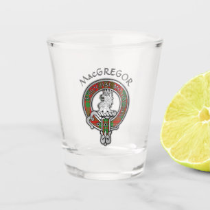 Verre A Shot Clan MacGregor Crest & Tartan Shot Glass