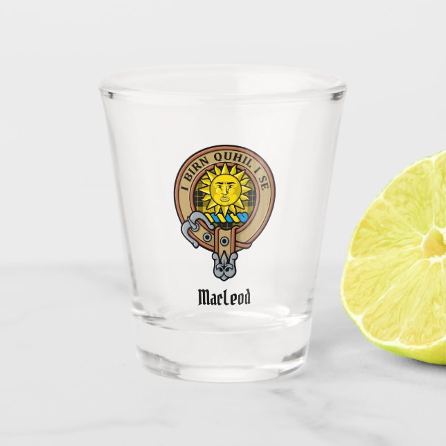 Verre A Shot Clan MacLeod de Lewis Crest (Devant)