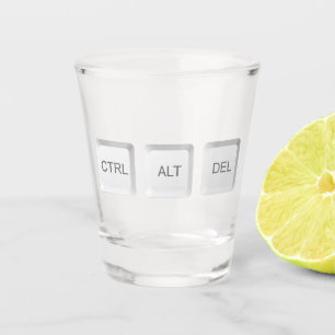 Verre A Shot Clavier d'ordinateur CTRL ALT DEL de SlipperyJoe