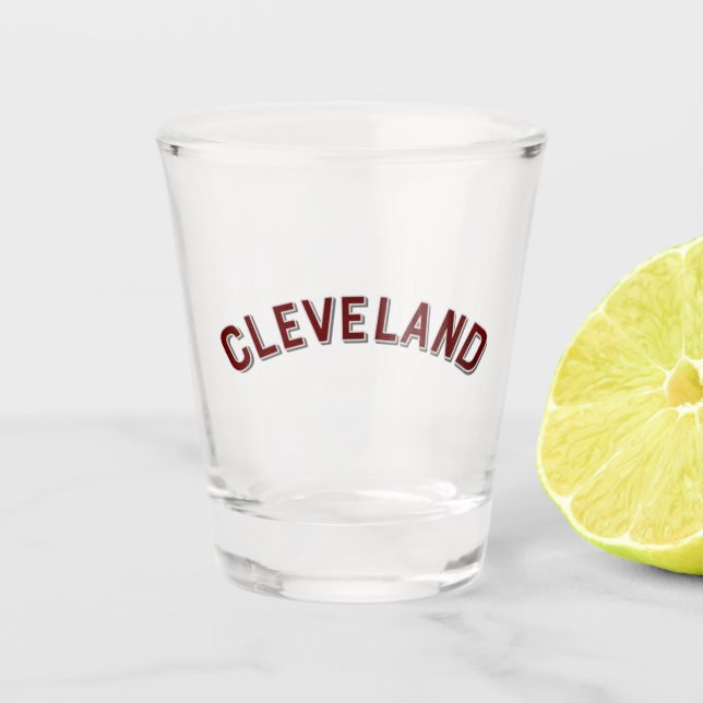 Verre A Shot Cleveland, Ohio Arc Vintage (Devant)