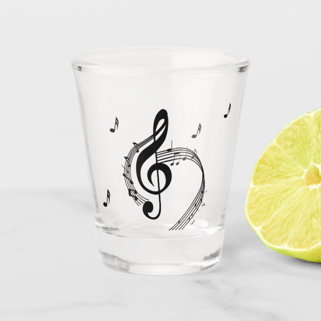 Verre A Shot Climactic G Clef Music (Devant)