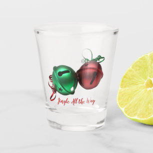 Verre A Shot Cloches rouges et vertes