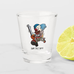 Verre A Shot Clown à tronçonneuse colorée Halloween Horreur Des