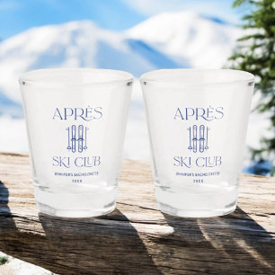 Verre A Shot Club Après Ski Fête de Ski de Bachelorette d'Hiver