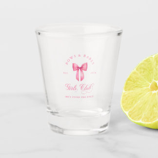 Verre A Shot Club des filles Bows and Babes Enterrement de vie