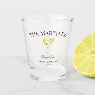 Verre A Shot Club Social de Luxe Cocktail Jaune Citron