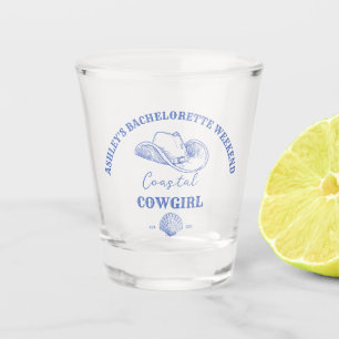 Verre A Shot Coastal cowgirl bachelorette fête de faveur cadeau