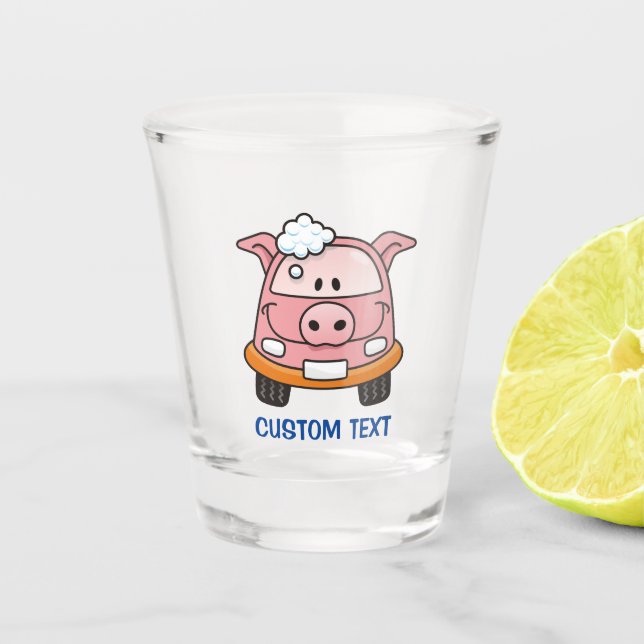 Verre A Shot Cochon de lavage de voiture (Devant)