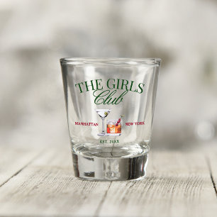 Verre A Shot Cocktails Classy Green & Red Girl's Club