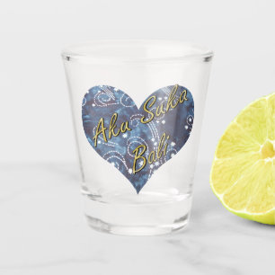 Verre A Shot Coeur batik des nuits de Bali
