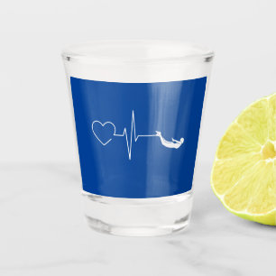 Verre A Shot Coeur de natation