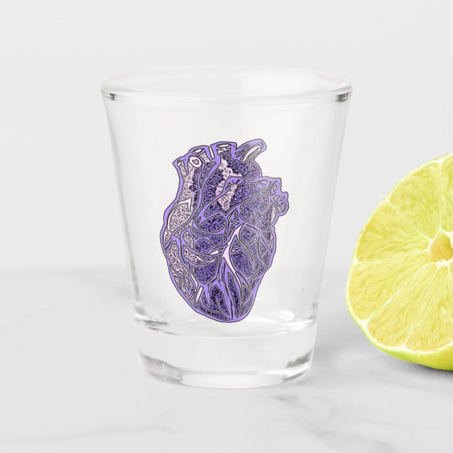 Verre A Shot Coeur des amants (Devant)