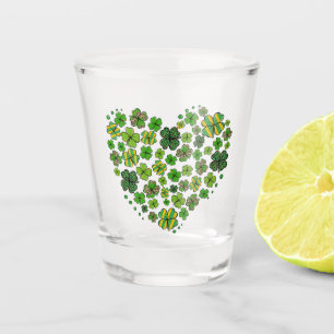 Verre A Shot Coeur des Clovers